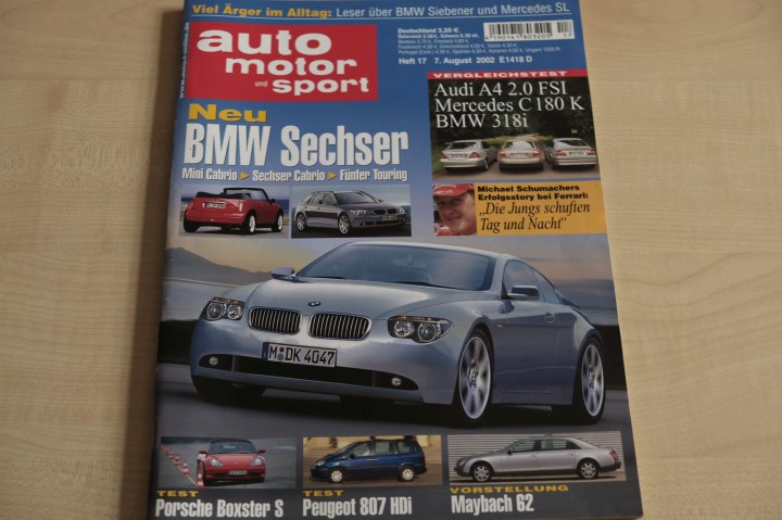 Deckblatt Auto Motor und Sport (17/2002)